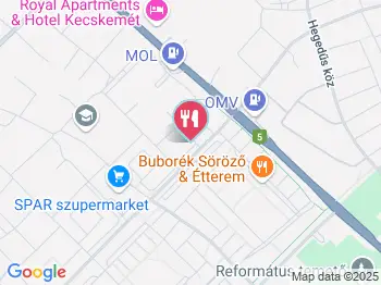 Hirös Grill Étterem Kecskemét a térképen