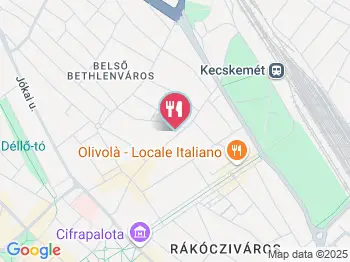 Kavalkád Szendvicsbár Kecskemét a térképen