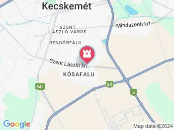 Kecskeméti műjégpálya Kecskemét a térképen