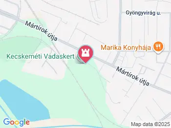 Kecskeméti Vadaskert Kecskemét a térképen