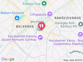 Kéttemplom Kávézó Kecskemét a térképen