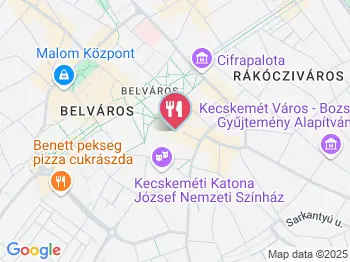 Köz'Pont Kecskemét a térképen