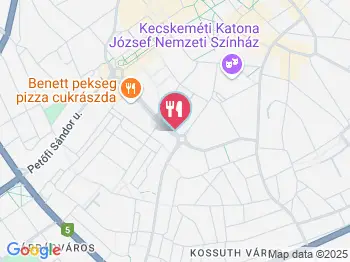 Rinaldi Falatozó Kecskemét a térképen