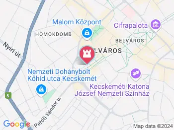 Szent István szobra Kecskemét a térképen