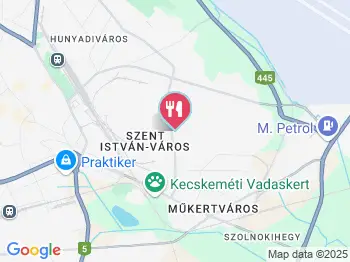 Szőlőfürt Fogadó étterme Kecskemét a térképen