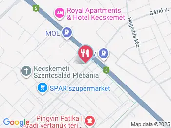 Taj Mahal Indiai Étterem Kecskemét a térképen