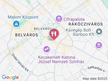 Valentino Kávéház Kecskemét a térképen