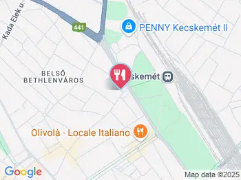 Zöldfa Étterem Kecskemét a térképen