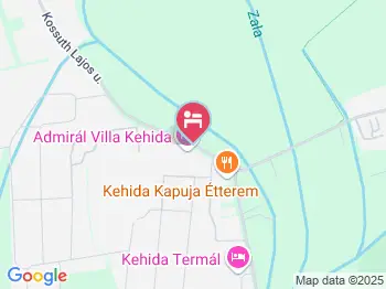 Admirál Villa Kehida Kehidakustány a térképen