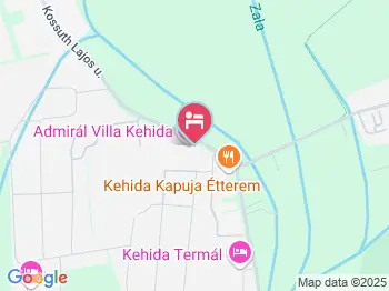 Árendás Vendégház Kehidakustány a térképen