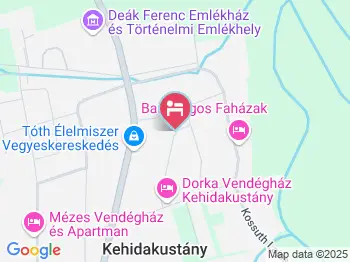 Barbara Apartmanház Kehidakustány a térképen
