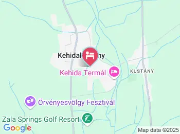 Beáta Apartmanház Kehidakustány a térképen