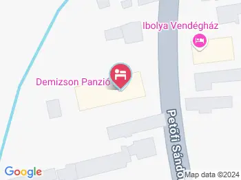 Demizson Panzió Kehidakustány a térképen