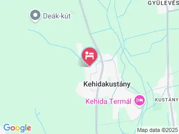Kehida Vendégház Kehidakustány a térképen