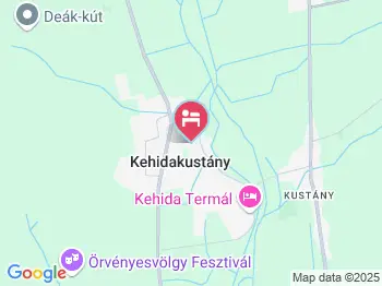 Lili Vendégház Kehidakustány a térképen