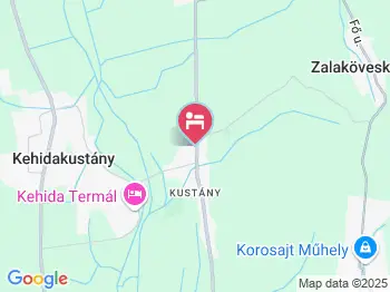 Napsugár Vendégház Kehidakustány a térképen