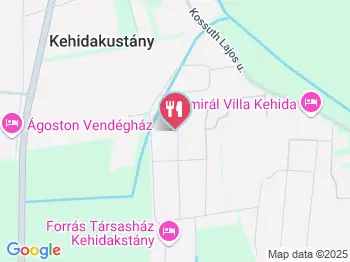 Vándorbab Étterem & Pizzéria Kehidakustány a térképen