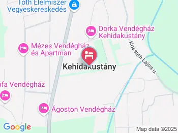 Viola Vendégház Kehidakustány a térképen