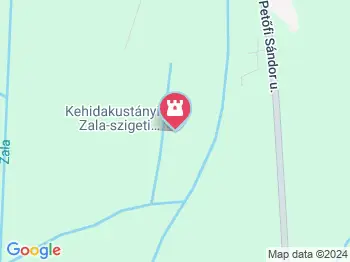 Zala-szigeti romtemplom (Remetei romtemplom) Kehidakustány a térképen