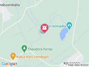 Theodora tanösvény Kékkút a térképen