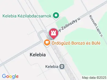 Vasutas emlékház Kelebia a térképen