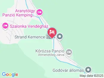 Aranytölgy Panzió & Kemping Kemence a térképen