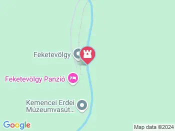 Csarna-patak völgye Kemence a térképen