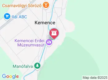 Kemencei Erdei Múzeum Vasút Kemence a térképen