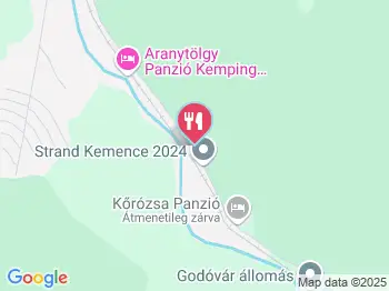 Kőrózsa Panzió étterme Kemence a térképen