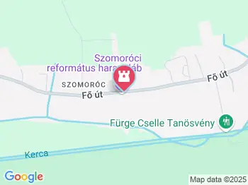 Szomoróci harangláb Kercaszomor a térképen