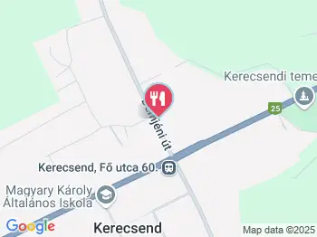 Sólyom-Tanya Borkóstoló Kerecsend a térképen