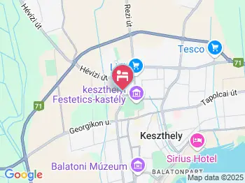 Andrea Panzió Keszthely a térképen