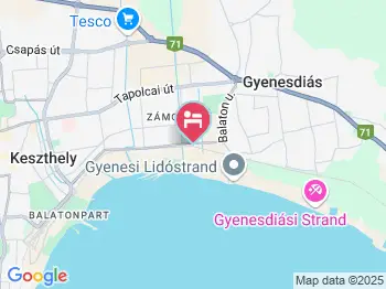 Apartmanház Toldi 68 Keszthely a térképen