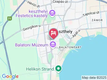 Belvárosi Zongorás Apartman Keszthely a térképen
