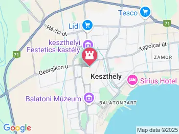 Csigaparlament Keszthely a térképen