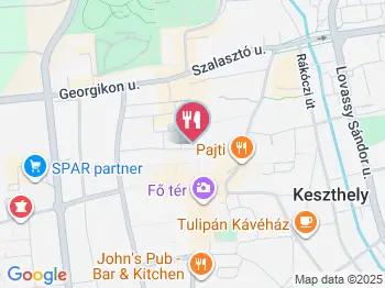 Eiscaffe Cacao Keszthely a térképen