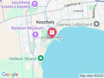 Erzsébet királyné-szobor Keszthely a térképen