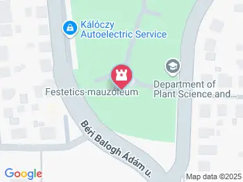 Festetics-mauzóleum Keszthely a térképen