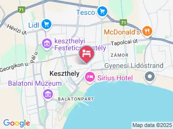 Gabriella Apartmanház Keszthely a térképen