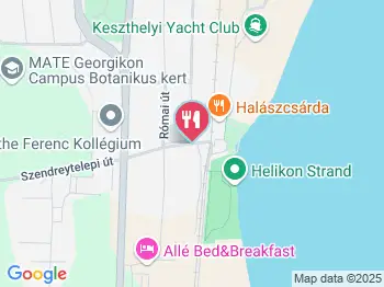 Halászcsárda Keszthely a térképen