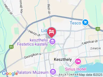 Harangláb Vendégház Keszthely a térképen