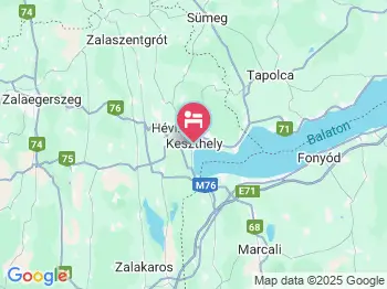 Hotel Bacchus Keszthely a térképen