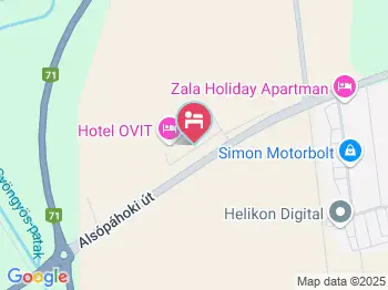 Hotel Ovit Keszthely a térképen