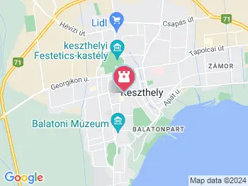 II. világháború áldozatainak emlékműve Keszthely a térképen