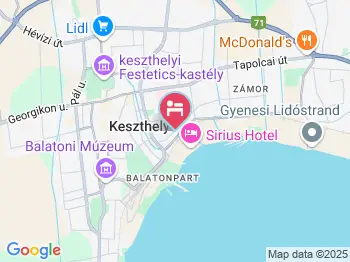 Ilona Kis Kastély Panzió Keszthely a térképen