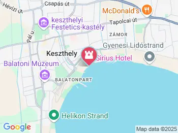 Keszthely-felirat Keszthely a térképen