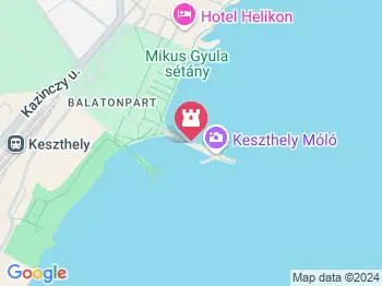 Keszthelyi móló Keszthely a térképen