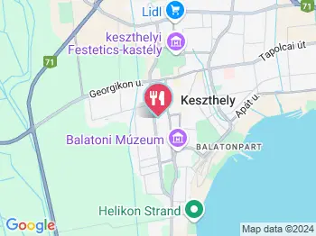 Kócsag Sütibolt Keszthely a térképen