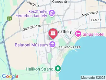 Lackfi István nádor lovasszobra Keszthely a térképen