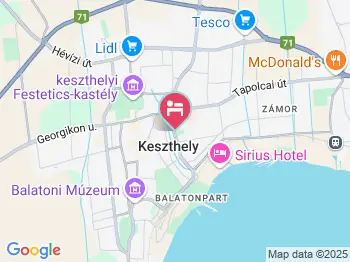 Márton Lakás Keszthely a térképen